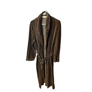 Vintage Christian Dior Monsieur Men’s 80s Multicolor Striped Robe Size Large